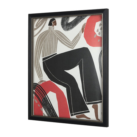 Bold People - Rowan by Mercana Studio Hand Embellished Textured Framed Art Print Matted under Glass by Mercana at Eve Furniture
