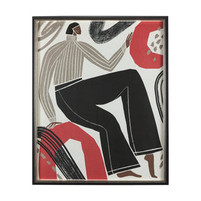 Bold People - Rowan by Mercana Studio Hand Embellished Textured Framed Art Print Matted under Glass by Mercana at Eve Furniture