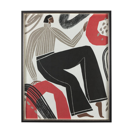 Bold People - Rowan by Mercana Studio Hand Embellished Textured Framed Art Print Matted under Glass by Mercana at Eve Furniture