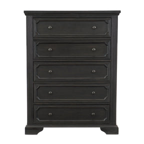 Bolingbrook Wire-Brushed Charcoal Chest by Homelegance at Eve Furniture