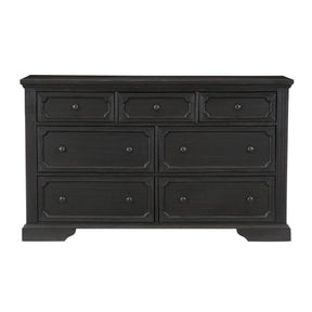 Bolingbrook Wire-Brushed Charcoal Dresser by Homelegance at Eve Furniture