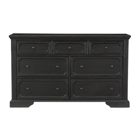 Bolingbrook Wire-Brushed Charcoal Dresser by Homelegance at Eve Furniture