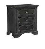 Bolingbrook Wire-Brushed Charcoal Nightstand by Homelegance at Eve Furniture