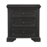 Bolingbrook Wire-Brushed Charcoal Nightstand by Homelegance at Eve Furniture