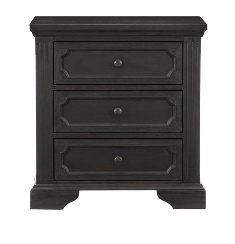 Bolingbrook Wire-Brushed Charcoal Storage Platform Bedroom Set by Homelegance at Eve Furniture