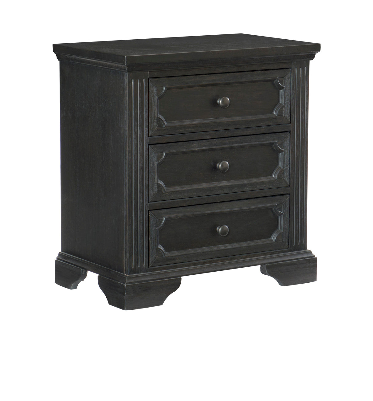 Bolingbrook Wire-Brushed Charcoal Storage Platform Bedroom Set by Homelegance at Eve Furniture