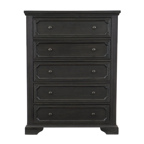 Bolingbrook Wire-Brushed Charcoal Storage Platform Bedroom Set by Homelegance at Eve Furniture