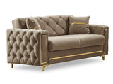 Bolivya 3-pieces (Sofa & Loveseat & Chair) Livingroom Set in Beige by Furnia at Eve Furniture