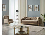 Bolivya 3-pieces (Sofa & Loveseat & Chair) Livingroom Set in Beige