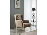 Bolivya 3-pieces (Sofa & Loveseat & Chair) Livingroom Set in Beige by Furnia at Eve Furniture