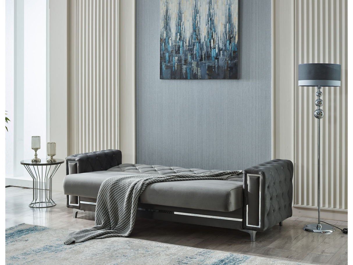 Bolivya 3-pieces (Sofa & Loveseat & Chair) Livingroom Set in Grey by Furnia at Eve Furniture