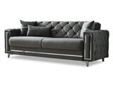 Bolivya 3-pieces (Sofa & Loveseat & Chair) Livingroom Set in Grey by Furnia at Eve Furniture
