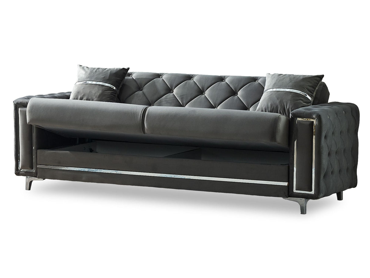 Bolivya 3-pieces (Sofa & Loveseat & Chair) Livingroom Set in Grey by Furnia at Eve Furniture