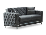 Bolivya 3-pieces (Sofa & Loveseat & Chair) Livingroom Set in Grey by Furnia at Eve Furniture