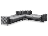 Bolivya Convertible Sectional Sofa Grey by Furnia at Eve Furniture