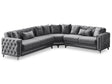 Bolivya Convertible Sectional Sofa Grey by Furnia at Eve Furniture