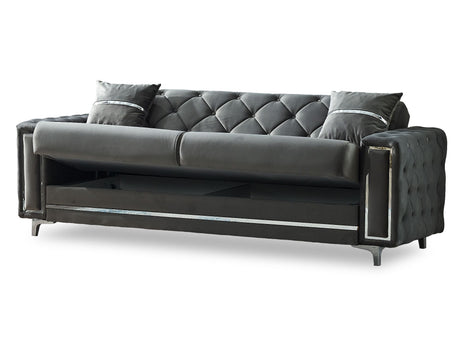 Bolivya Grey 3-pieces (Sofa & Loveseat & Chair) Living Room Set by Furnia at Eve Furniture