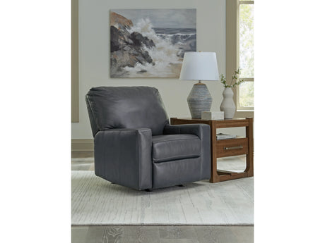 Bolsena Admiral Manual Leather Recliner by Ashley at Eve Furniture