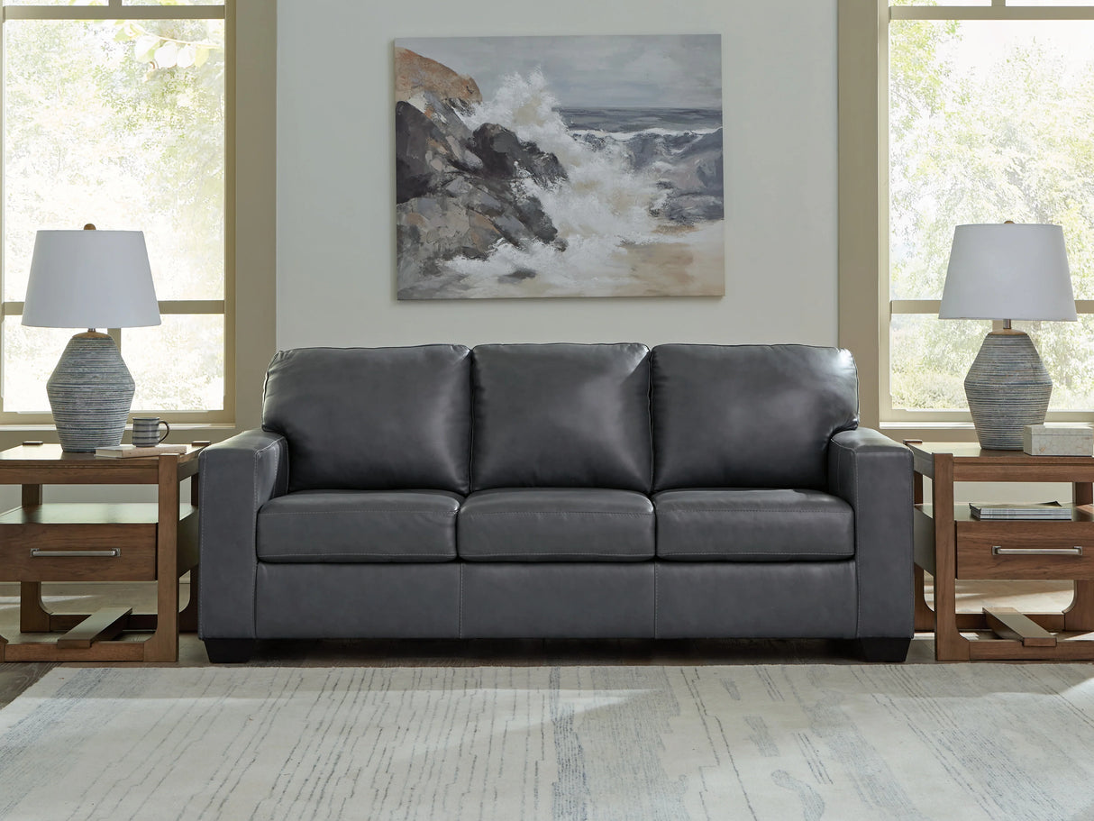 Bolsena Admiral Queen Leather Sofa Sleeper by Ashley at Eve Furniture