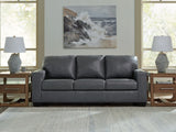 Bolsena Admiral Queen Leather Sofa Sleeper by Ashley at Eve Furniture
