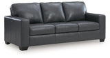 Bolsena Admiral Queen Leather Sofa Sleeper by Ashley at Eve Furniture