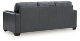 Bolsena Admiral Queen Leather Sofa Sleeper by Ashley at Eve Furniture