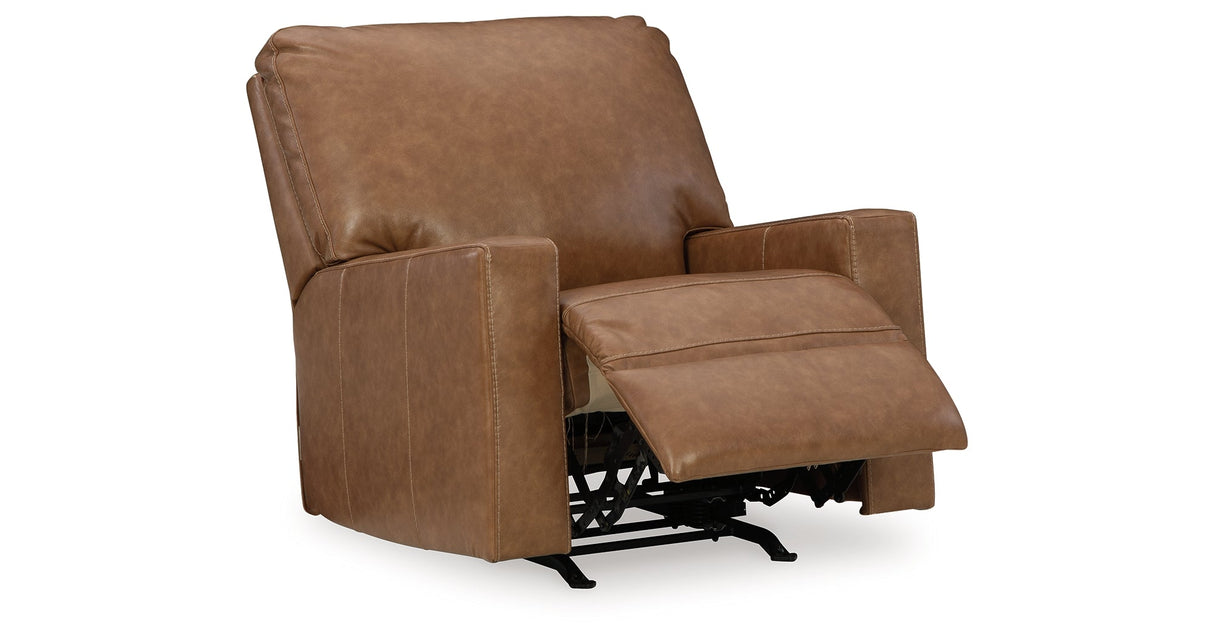 Bolsena Caramel Recliner by Ashley at Eve Furniture