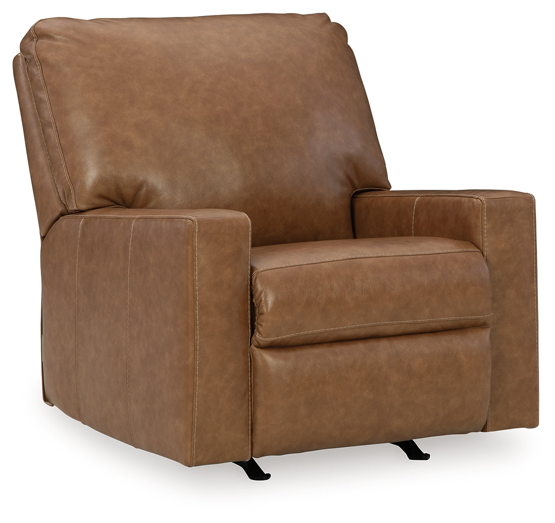 Bolsena Caramel Recliner by Ashley at Eve Furniture