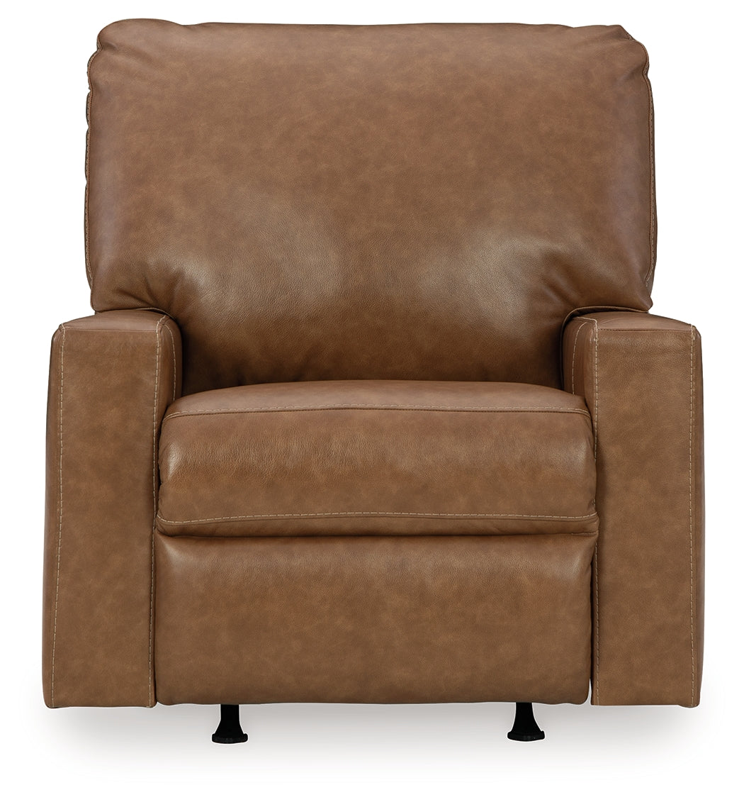 Bolsena Caramel Recliner by Ashley at Eve Furniture