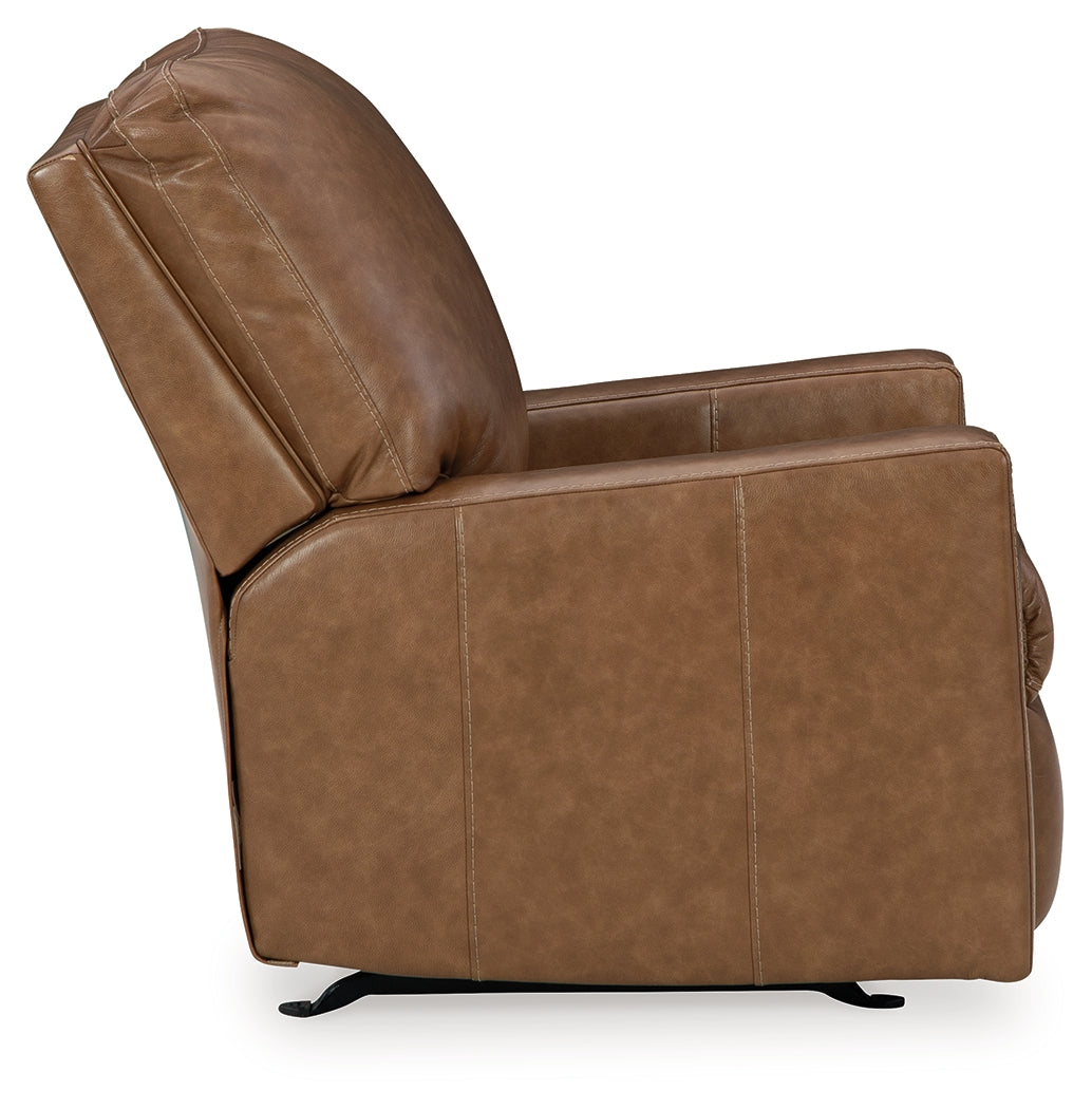 Bolsena Caramel Recliner by Ashley at Eve Furniture