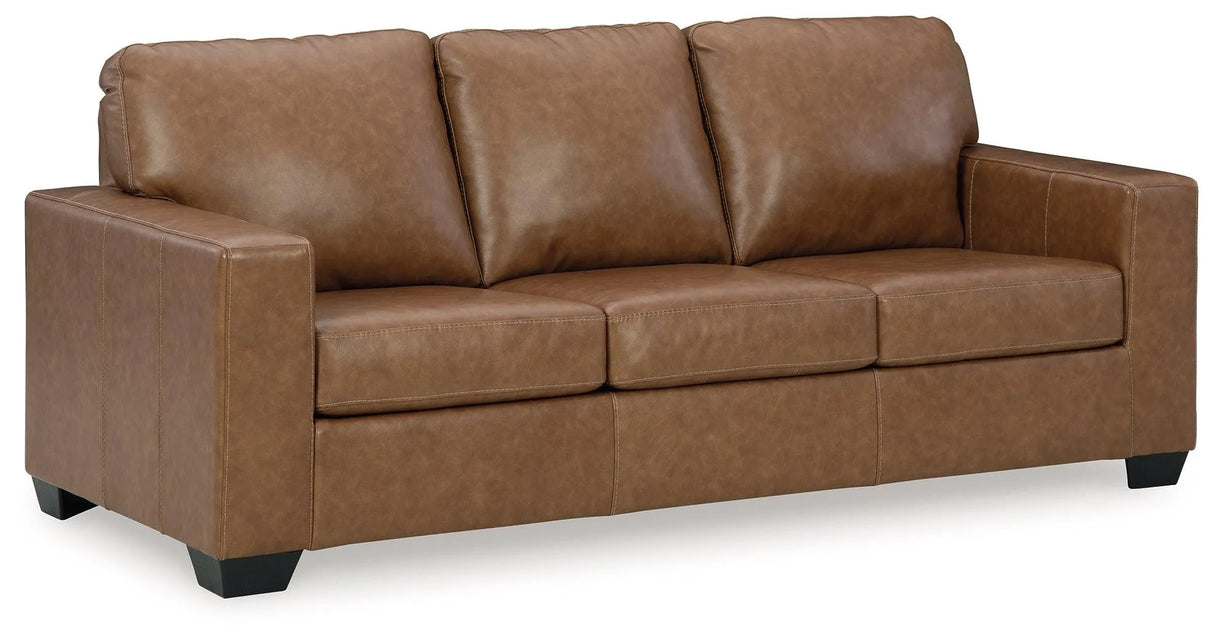 Bolsena Caramel Sofa by Ashley at Eve Furniture