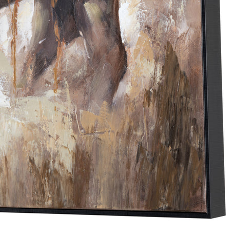 Bolting Bison Brown/Tan Canvas by Crestview at Eve Furniture