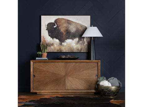 Bolting Bison Brown/Tan Canvas by Crestview at Eve Furniture