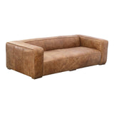Bolton Brown Leather Sofa by Moe's Home at Eve Furniture