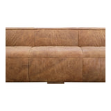 Bolton Brown Leather Sofa by Moe's Home at Eve Furniture