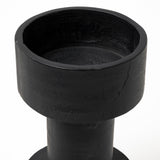 Bolton I 3.9L x 3.9W x 10.6H Black Metal Table Candle Holders by Mercana at Eve Furniture