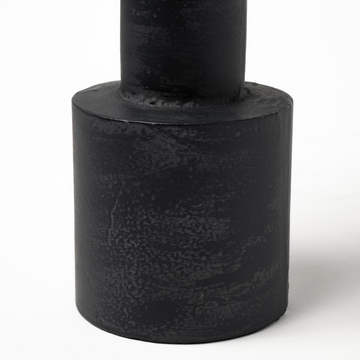 Bolton I 3.9L x 3.9W x 10.6H Black Metal Table Candle Holders by Mercana at Eve Furniture