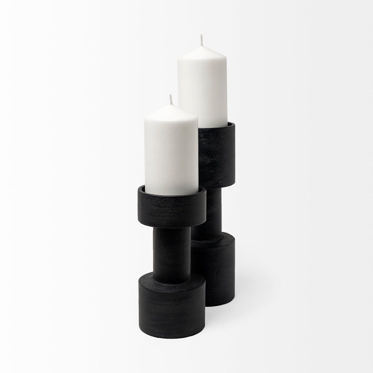 Bolton I Black Metal Table Candle Holders by Mercana at Eve Furniture