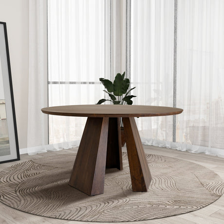 Bolton Round Walnut Dining Table by Ashcroft Imports at Eve Furniture