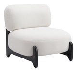 Bombo White Accent Chair by Zuomod at Eve Furniture