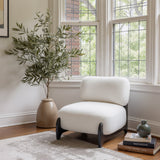 Bombo White Accent Chair by Zuomod at Eve Furniture