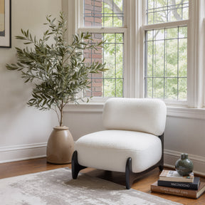 Bombo White Accent Chair by Zuomod at Eve Furniture
