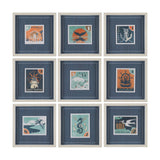 Bon Voyage (Set of 9) by Mercana Studio a Hand Embellished Framed Art Print Matted under Glass by Mercana at Eve Furniture