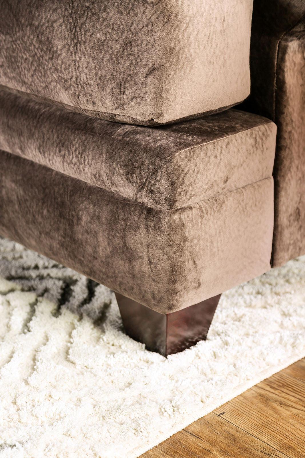 Bonaventura Brown Loveseat by Furniture of America at Eve Furniture