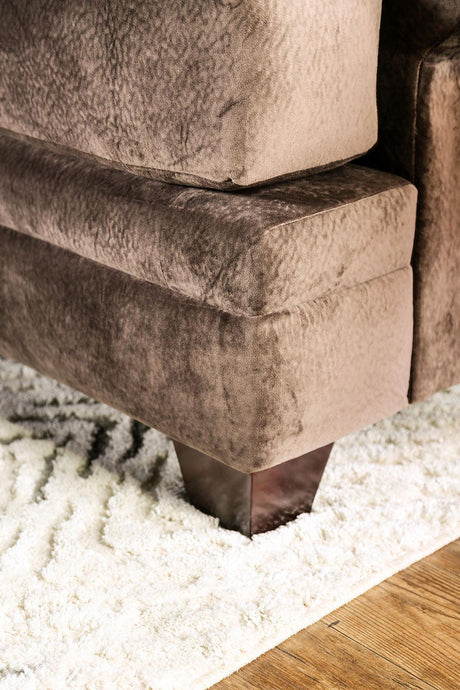 Bonaventura Brown Loveseat by Furniture of America at Eve Furniture