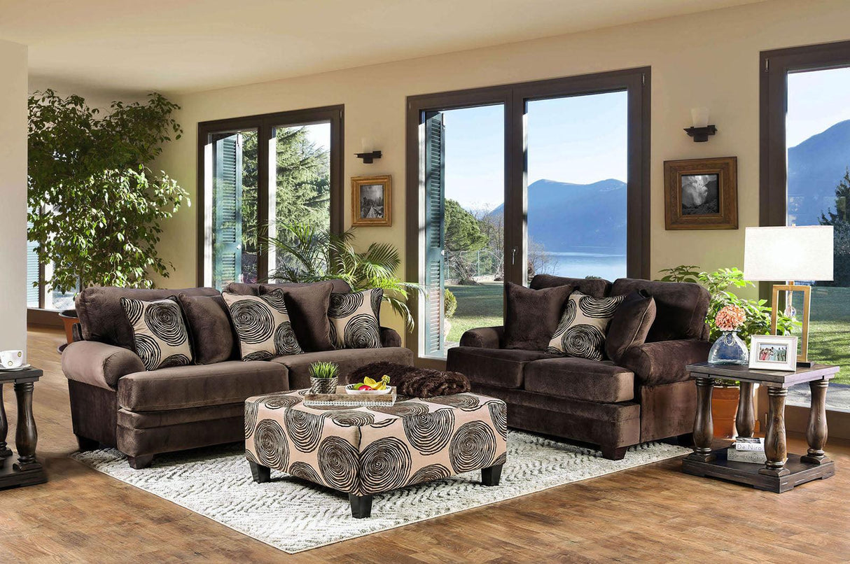 Bonaventura Brown Sofa by Furniture of America at Eve Furniture