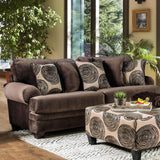Bonaventura Brown Sofa by Furniture of America at Eve Furniture