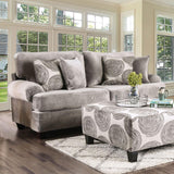 Bonaventura Gray/Pattern Sofa by Furniture of America at Eve Furniture