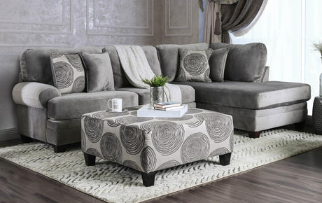 Bonaventura Gray Sectional by Furniture of America at Eve Furniture