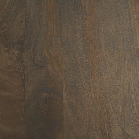 Bondi Dark Brown Wood w/ Paper Rope Shelf Square Coffee Table by Mercana at Eve Furniture